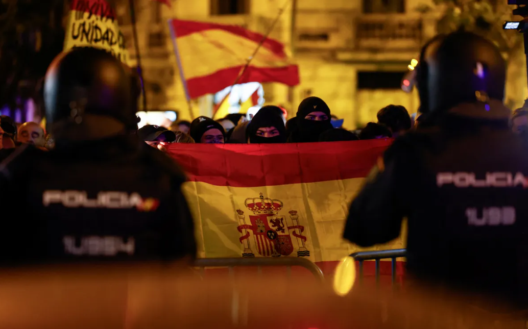 Nem csillapodtak a zavargások Madridban