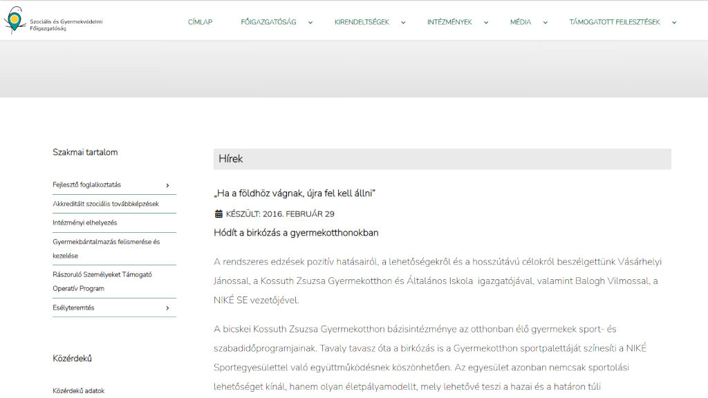 Letörölték az ifj. Orbán Győző és a bicskei gyermekotthon kapcsolatát érintő cikket a Gyermekvédelmi Főigazgatóság weblapjáról