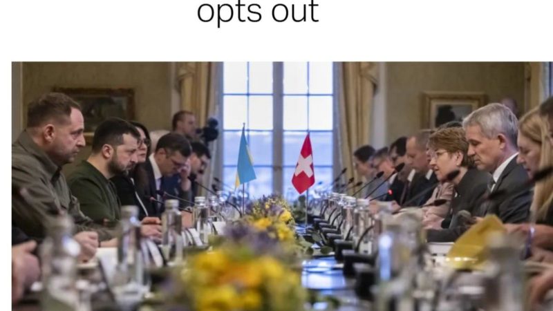 Svájc nem hajlandó átutalni az orosz központi bank befagyasztott vagyonából származó bevételt Ukrajnának