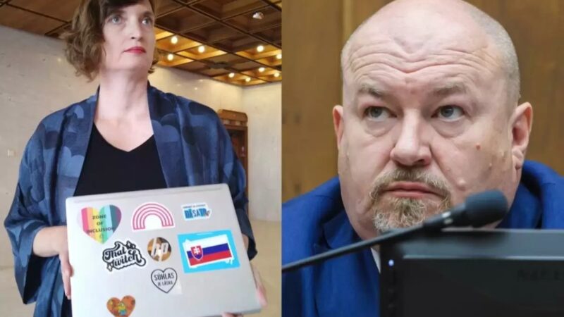 LMBTQ-szimbólumok miatt távolítottak el egy képviselőt az ülésteremből Szlovákiában