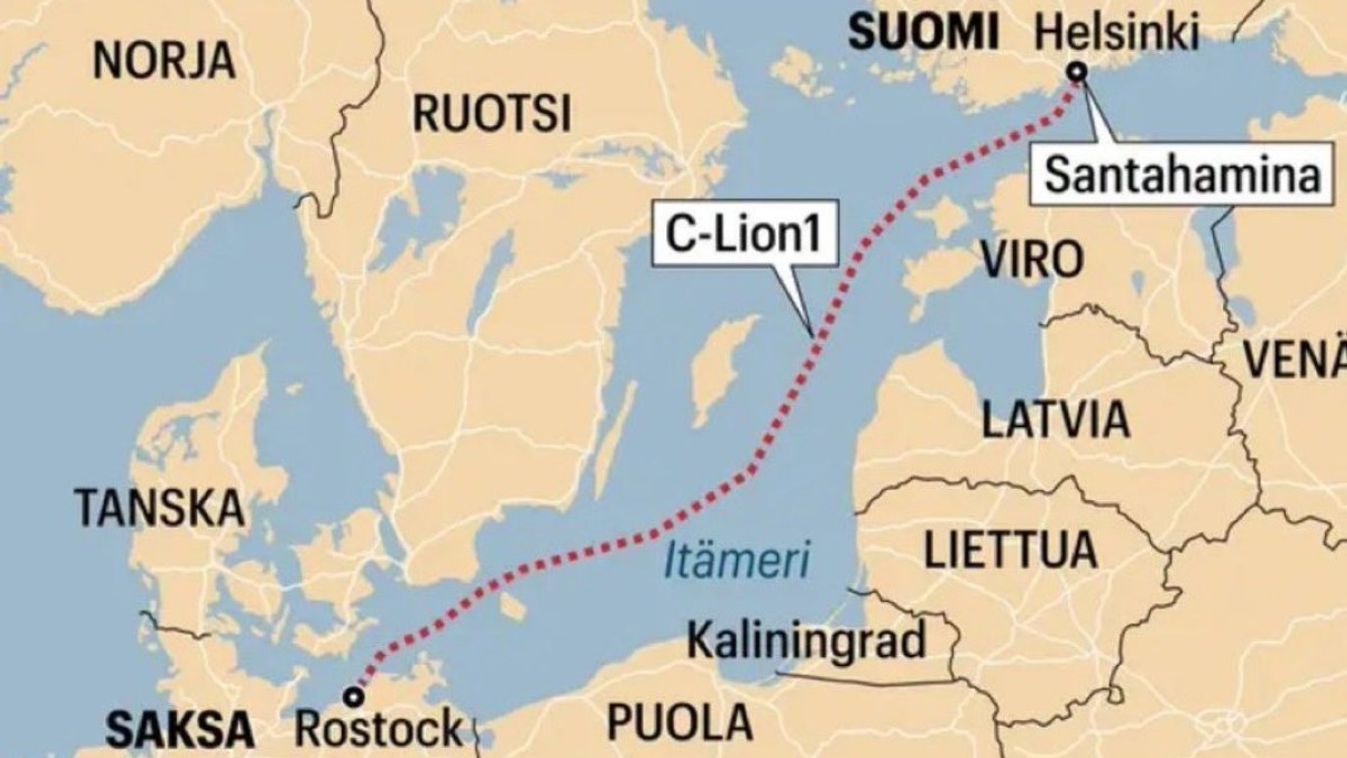 Megsérült a Balti-tenger fenekén futó kommunikációs kábel – a szabotázst sem zárják ki