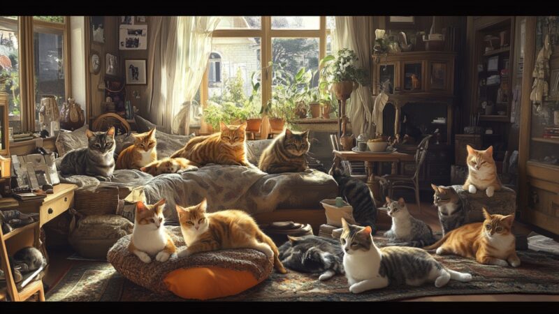 Börtönbe küldte a bíróság a budapesti nőt, aki 107 macskával élt együtt