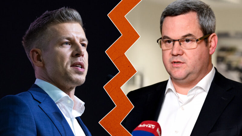 Magyar Péter és Takács Péter csörtéje