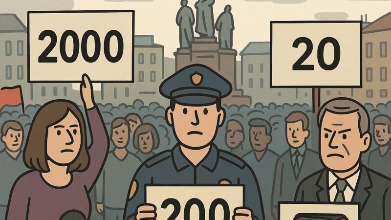 Számháború a Téren: 20, 200 vagy 2000?  – Az Igazság valahol a képzelet határán