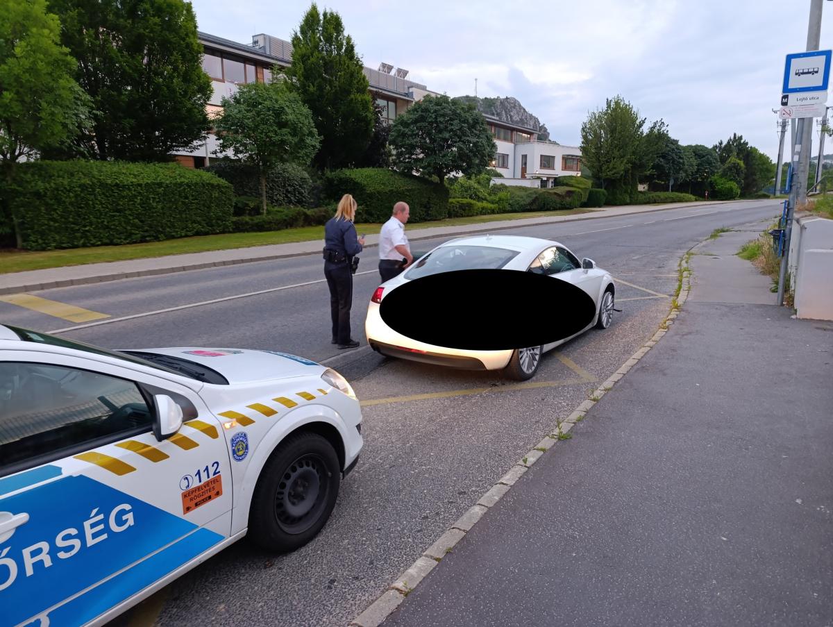 Meztelenül, ittasan vezetett Budaörsön egy férfi, majd megharapott egy rendőrnőt