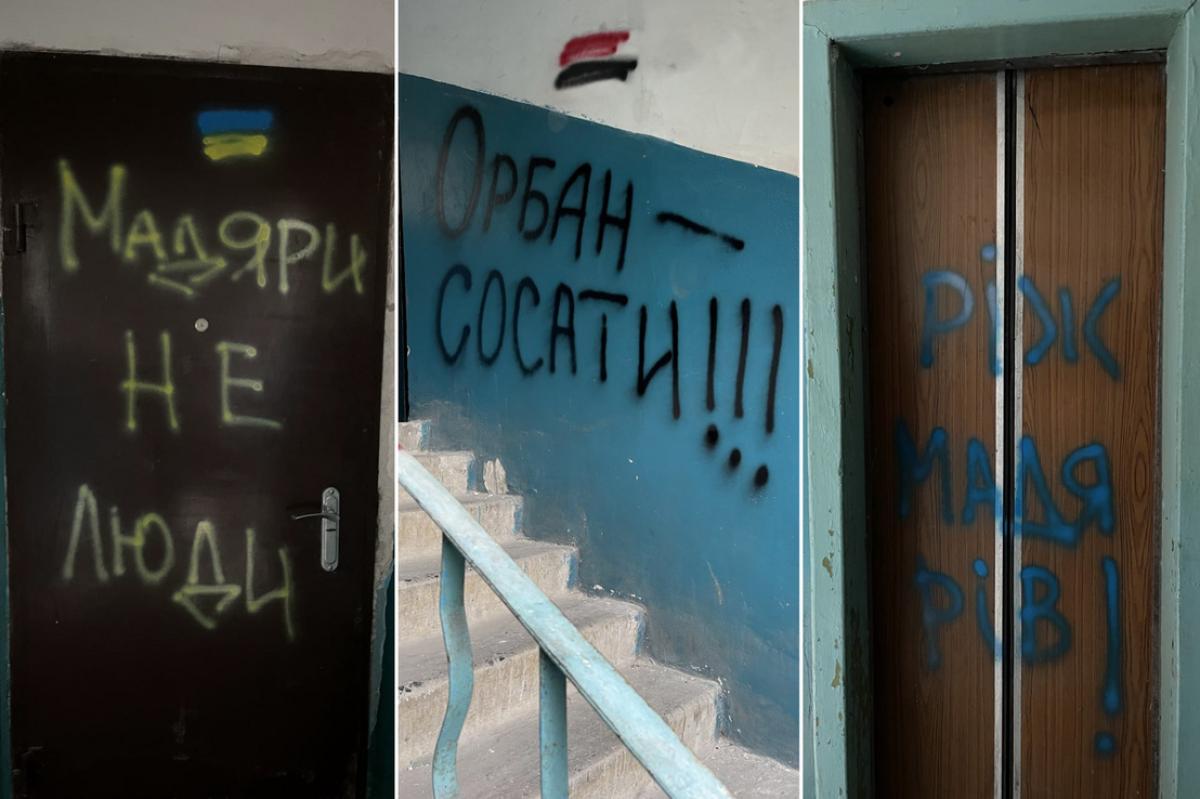 „Szo*jon Orbán!” – újabb magyarellenes feliratokat festettek fel Kárpátalján