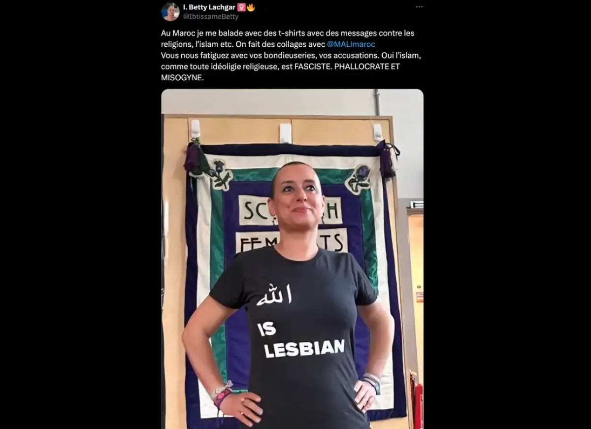 „Allah leszbikus” – állt a marokkói feminista aktivista pólóján – őrizetbe vették