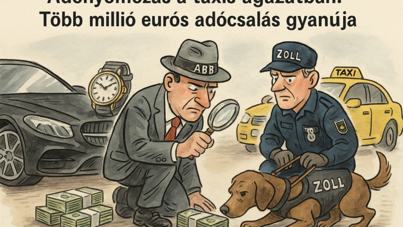 Adónyomozás a taxis ágazatban: Több millió eurós adócsalás gyanúja – na, nem itthon