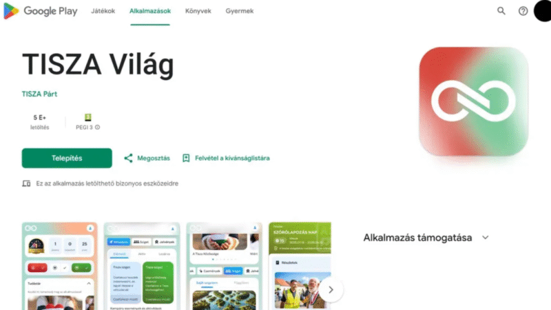 A Tisza Párt új alkalmazásán keresztül lehet majd szavazni a képviselőjelöltjeikre