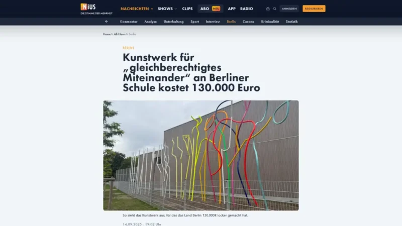 „Művészeti alkotás” a migrációs propaganda jegyében: 52 millió forintnyi euróért