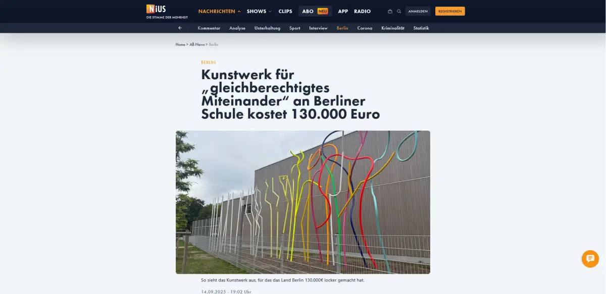 „Művészeti alkotás” a migrációs propaganda jegyében: 52 millió forintnyi euróért