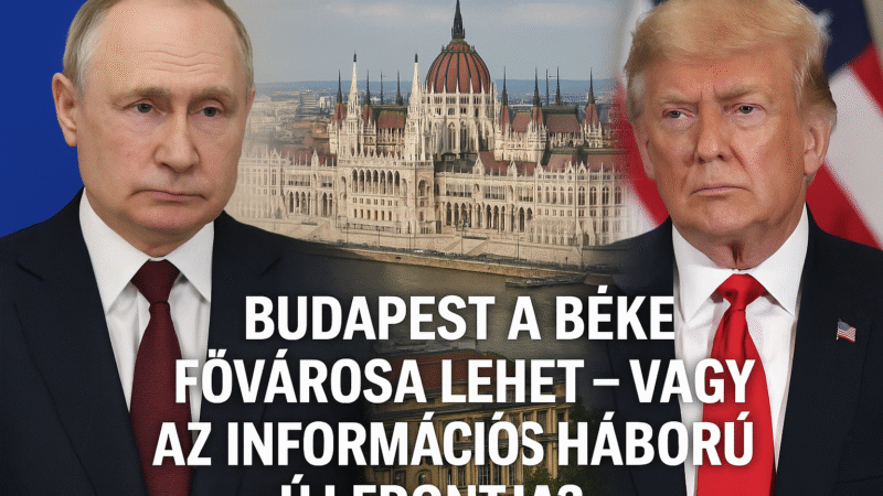 Budapest a béke fővárosa lehet – vagy az információs háború új frontja?
