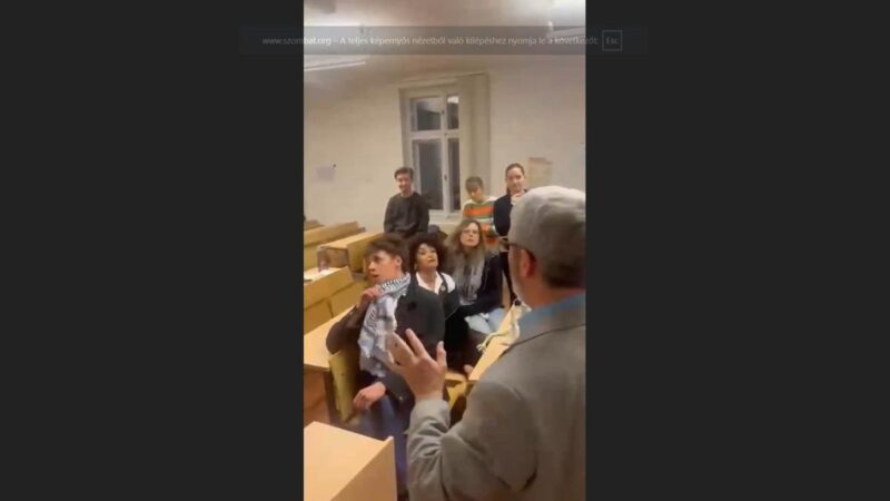 Palesztinpárti aktivisták balhéztak az ELTE-n