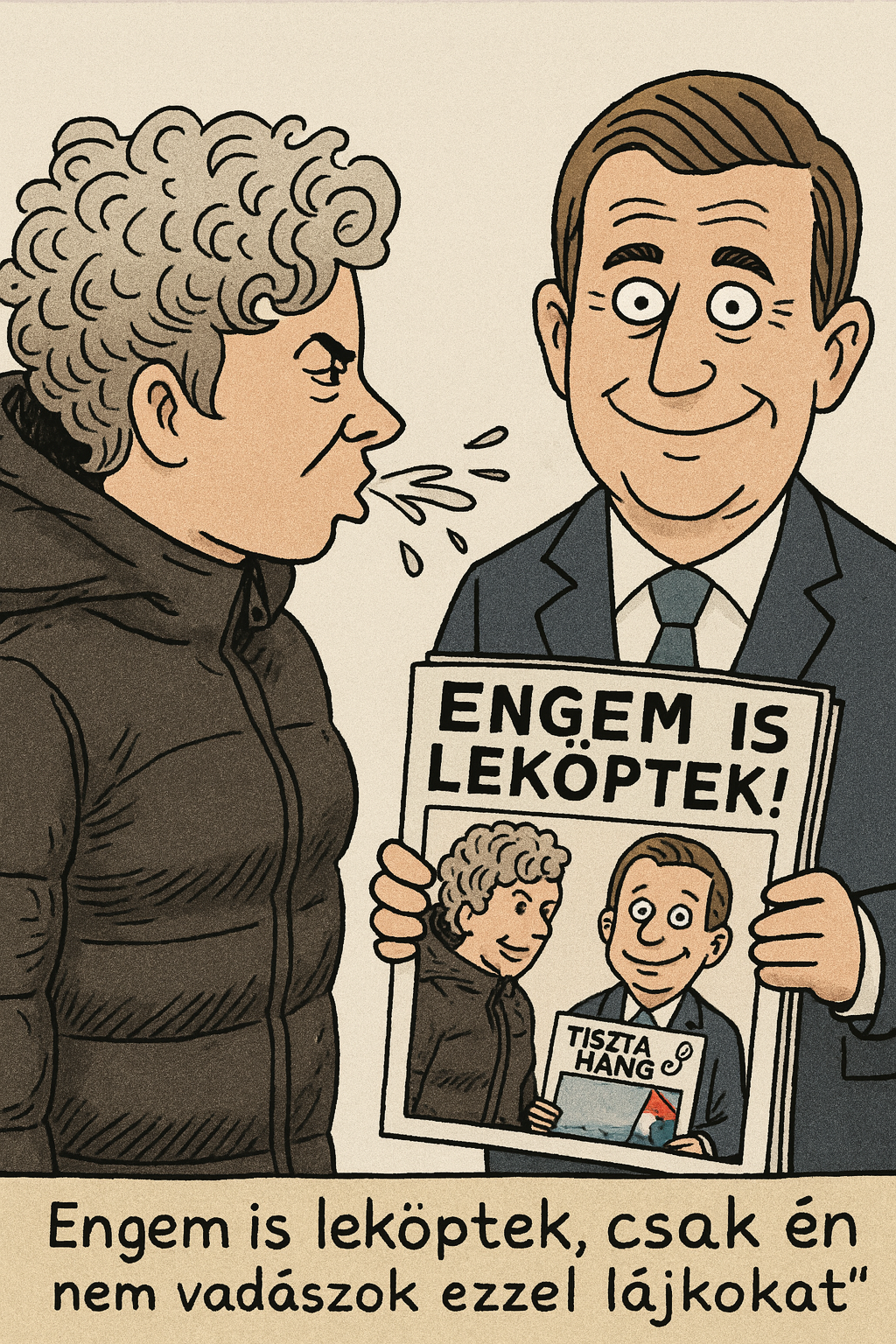 A köpés köré épített mártíromság – új fejezet a Tisza Párt politikai melodrámájában