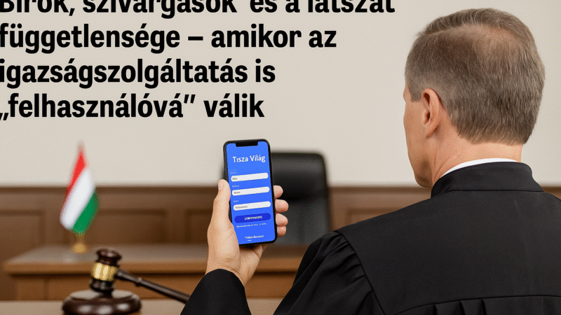 Bírók, szivárgások és a látszat függetlensége – amikor az igazságszolgáltatás is „felhasználóvá” válik