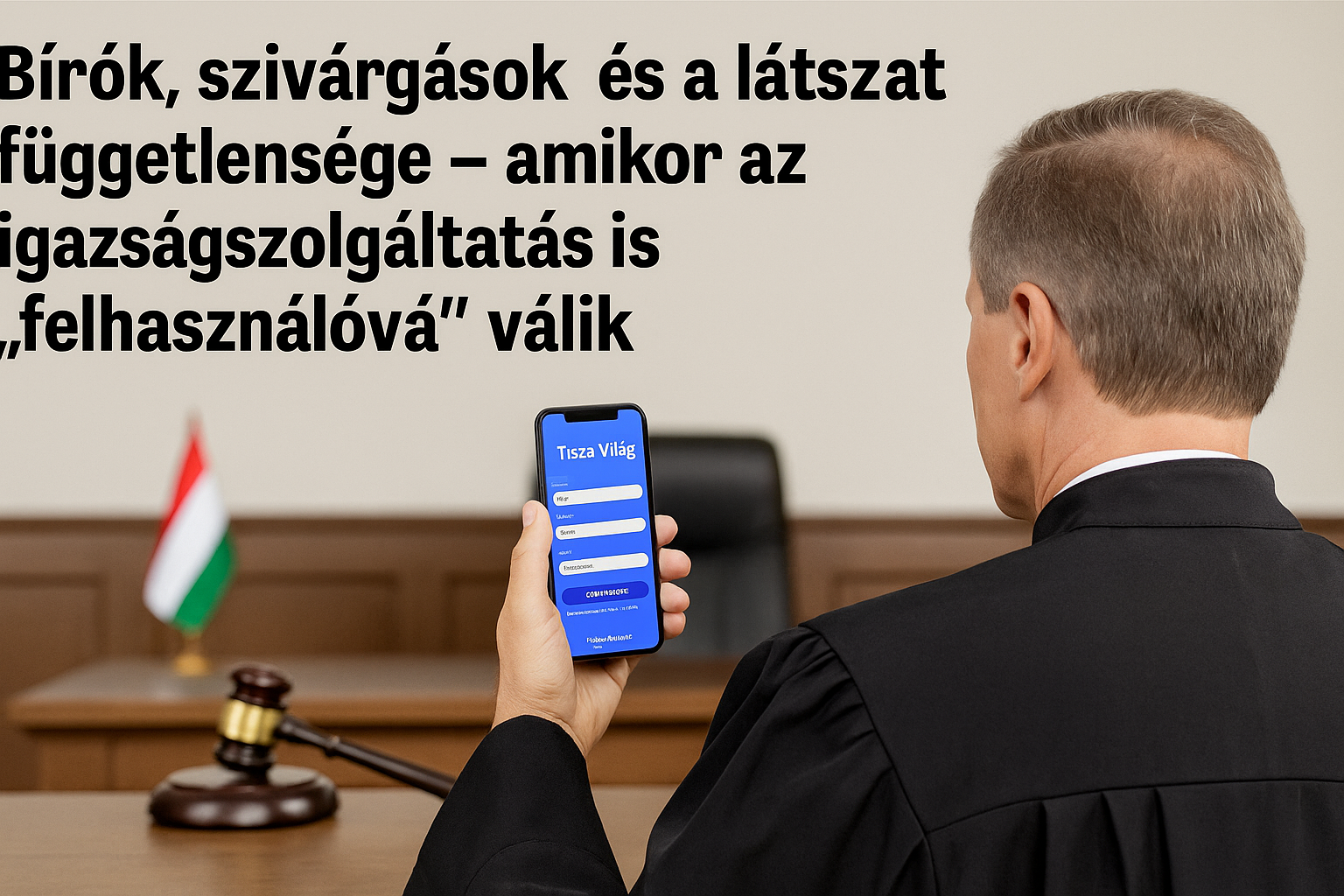 Bírók, szivárgások és a látszat függetlensége – amikor az igazságszolgáltatás is „felhasználóvá” válik