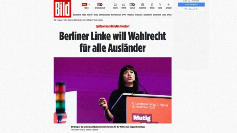 A berlini baloldal választójogot akar adni minden külföldinek