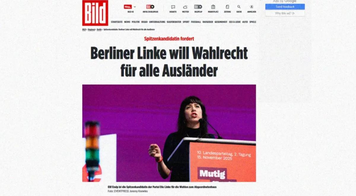 A berlini baloldal választójogot akar adni minden külföldinek