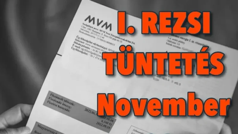 „I. rezsi tüntetés” néven demonstrációt szerveznek péntekre az MVM ügyfelei