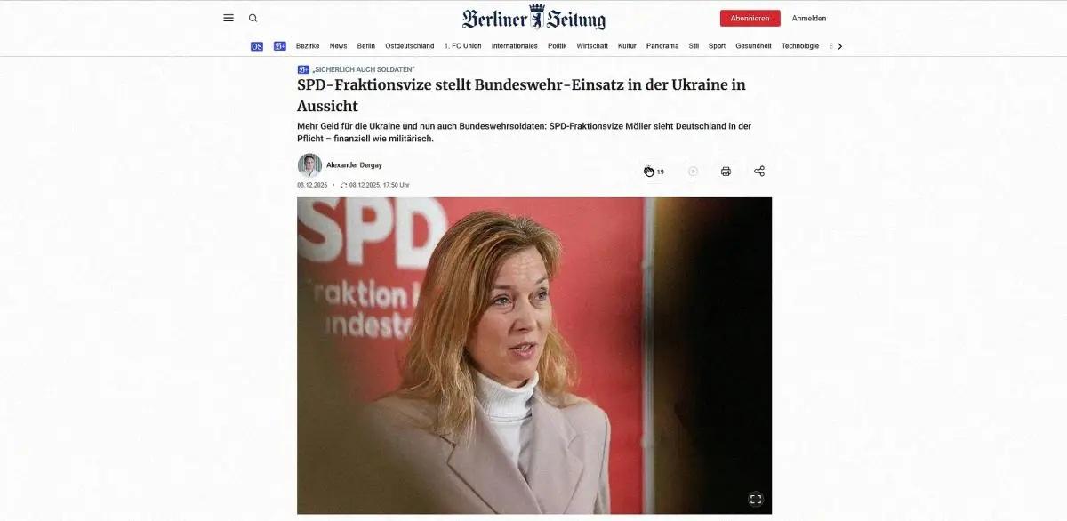 A német SPD-s vezető katonákat küldene Ukrajnába