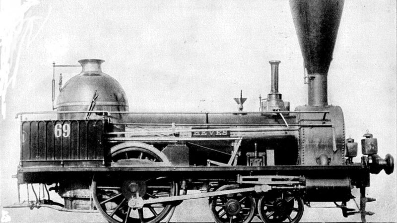 Az első gőzvasút első próbamenete