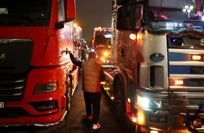 Kamionos tüntetés Budapesten