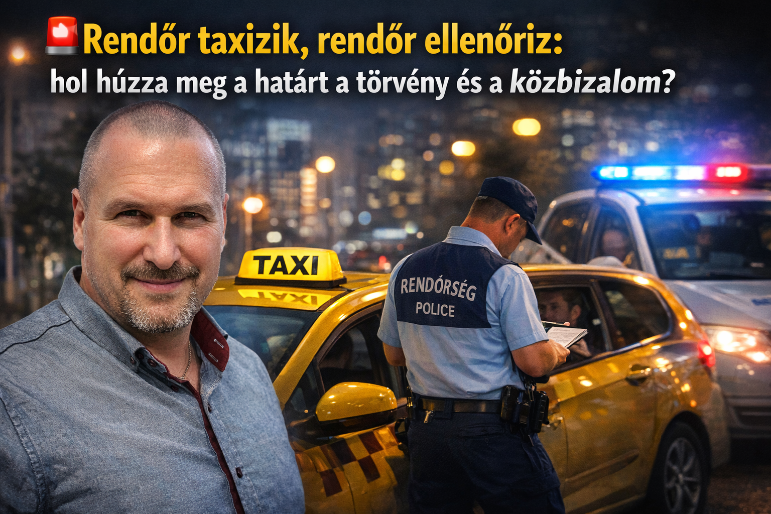 Rendőri szolgálat és taxis másodállás: összeférhetetlenségi kockázatok a szakszervezeti védelem tükrében