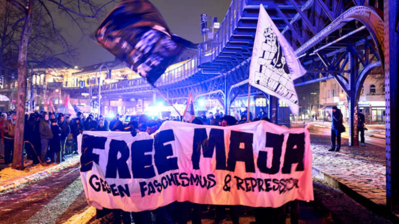 Berlinben vergődtek az antifák, Maja szabadon engedését követelték – videóval