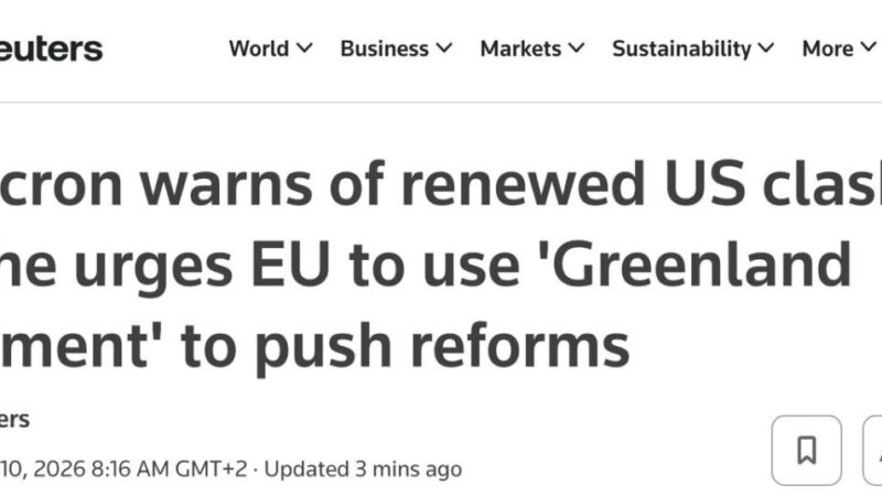 Macron felszólította Európát, hogy készüljön fel az Egyesült Államokkal való konfrontációra, és szálljon szembe a dollárral