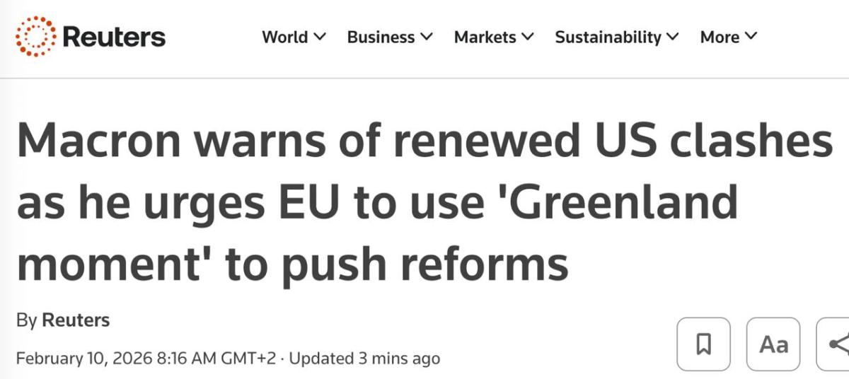 Macron felszólította Európát, hogy készüljön fel az Egyesült Államokkal való konfrontációra, és szálljon szembe a dollárral