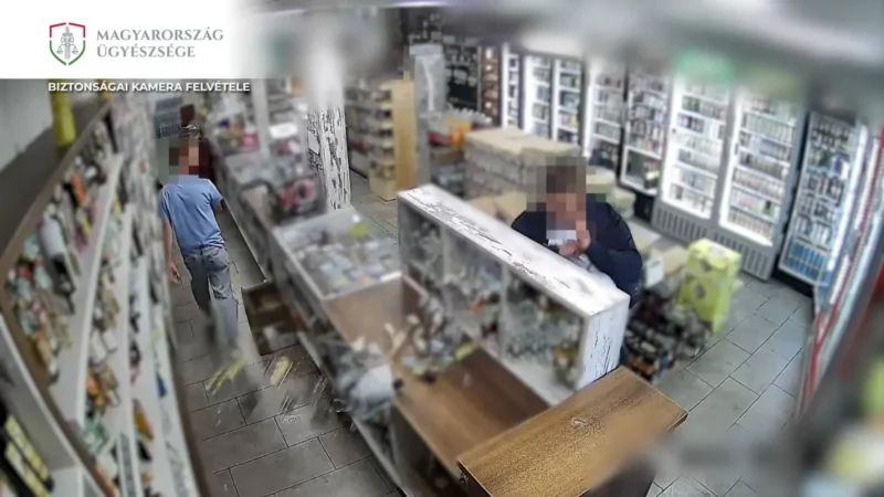 Ököllel ütötte be a soproni dohánybolt pultjának üveglapját – videóval