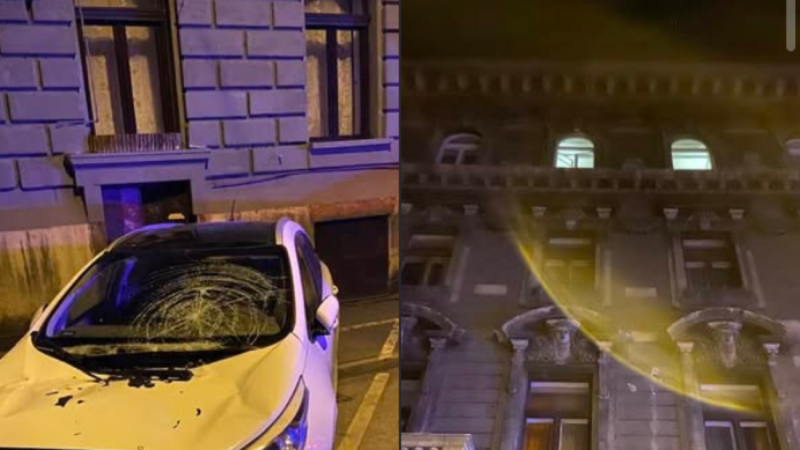 Harmadik emeletről zuhant autóra egy francia férfi Erzsébetvárosban