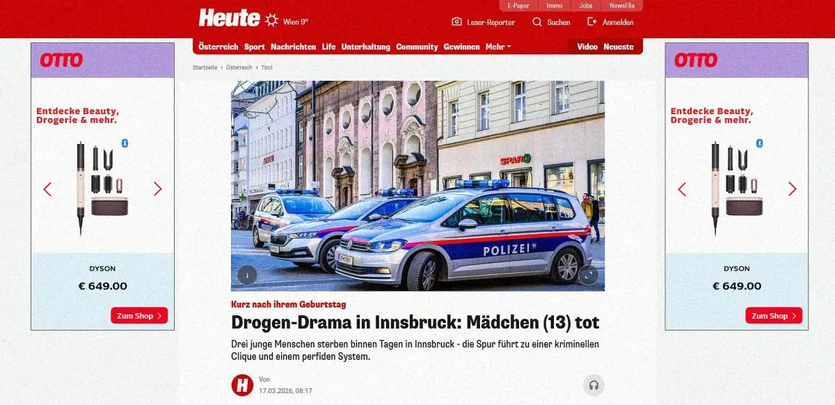 Innsbruck: gyereklányokat kábítószereznek be és erőszakolnak a drogbandák