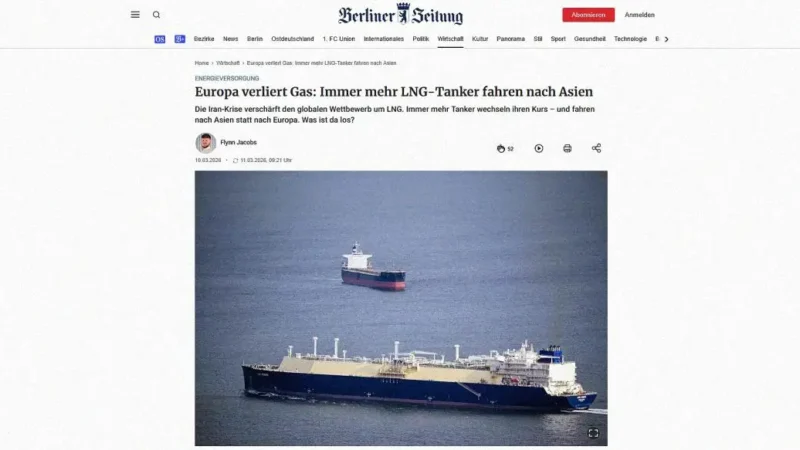 Irányváltoztatás: egyre több LNG-hajó tart Ázsia felé