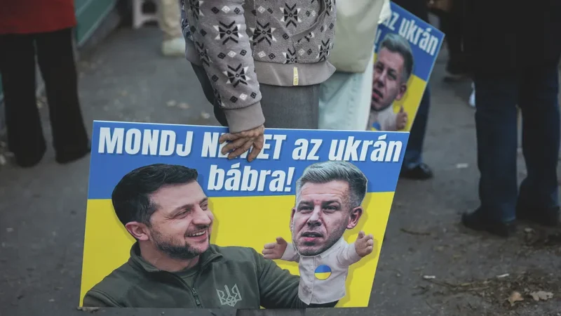 Szijjártó Péter az ukrán nagykövetség előtt: Zelenszkij hívja vissza a verőembereit, ő meg vegyen vissza az arcából!