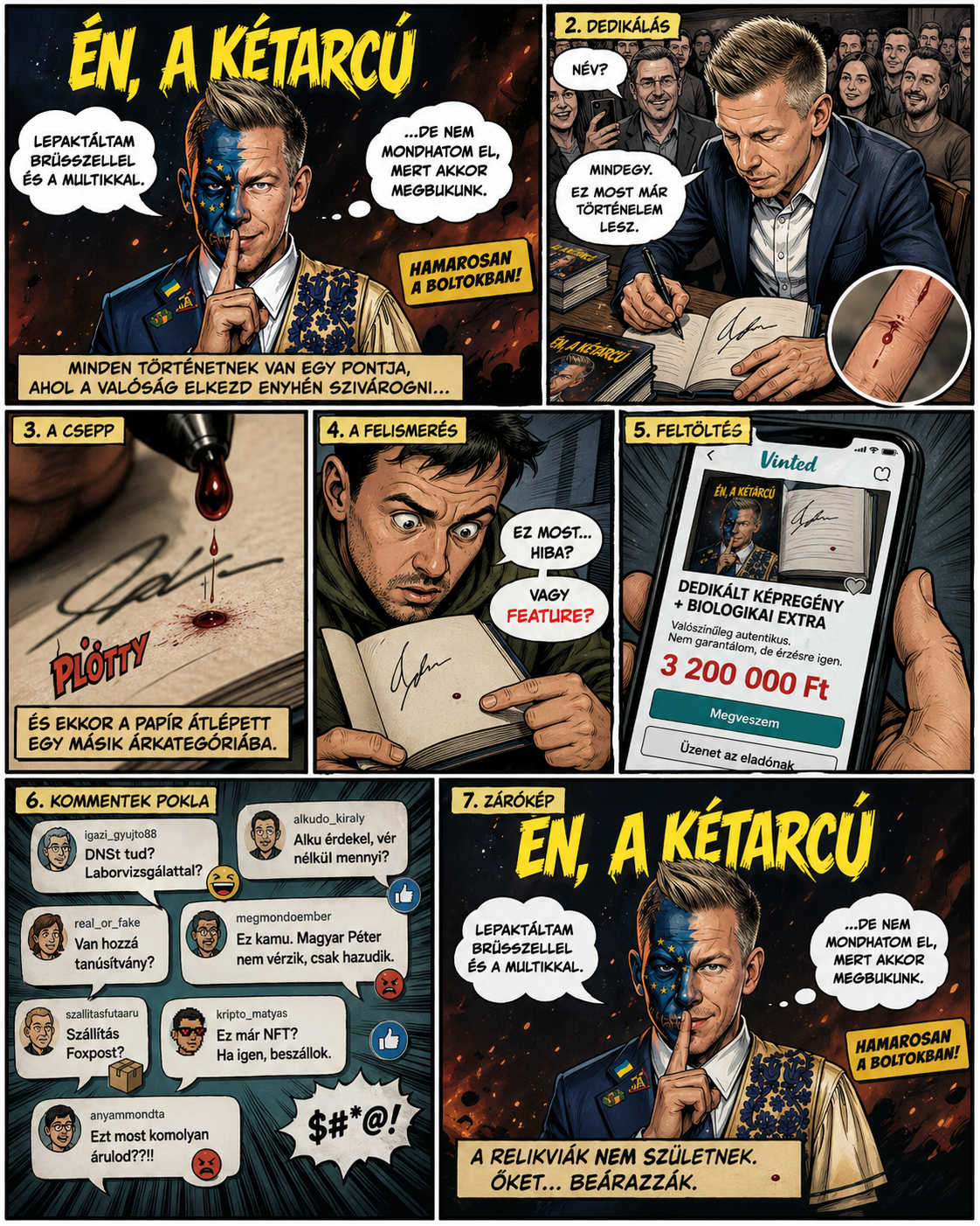 Agyhalál: 3 millió forintot kérnek egy csepp megszáradt vérért, ami Magyar Péteré