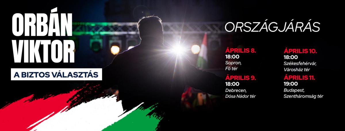 Budapestre ér a választás előtti napon Orbán Viktor országjárása