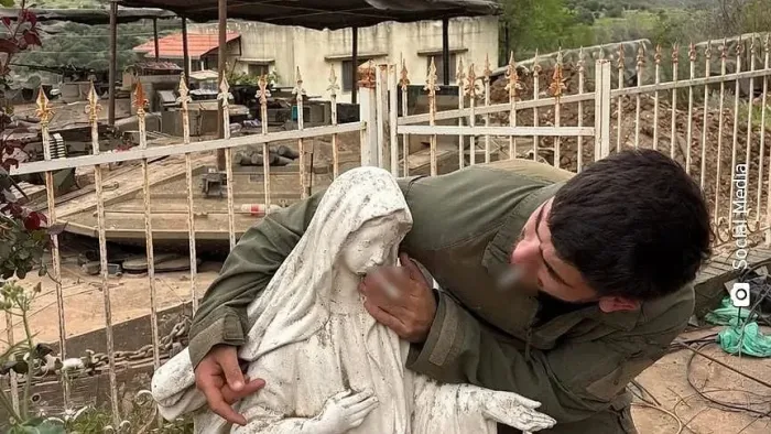 Vallási gyalázat Dél-Libanonban: Szűz Mária szobrát is meggyalázták az izraeli katonák