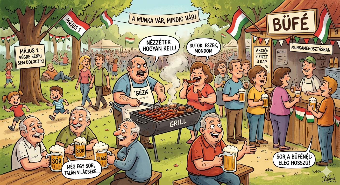 Május 1. – a nap, amikor a munka ünnepén végre senki sem dolgozik azon, hogy úgy tűnjön, mintha dolgozna