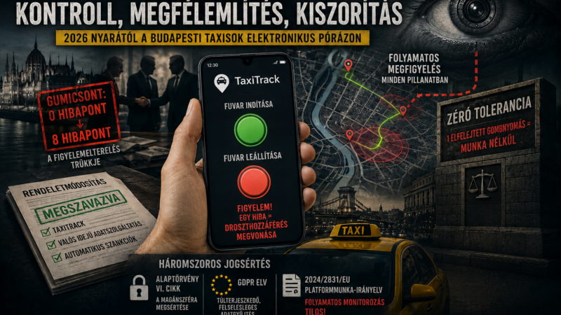 Digitális póráz és rejtett piaci előnyök: a budapesti taxirendelet sötét háttere