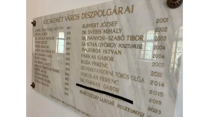 Megfosztották díszpolgári címétől Matolcsy Györgyöt Kecskeméten