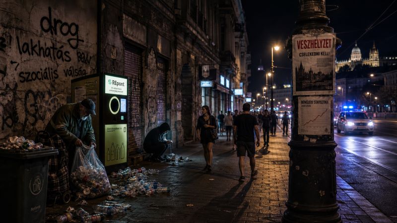 Budapesti közbiztonság: a Tatai úttól a palackvisszaváltásig ér a pánik nyoma