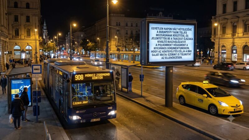 TaxiTrack: mire készül a BKK a taxisok adataival?