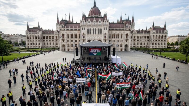Kossuth téri tüntetés: ezren sem voltak, Orbán nem ment el