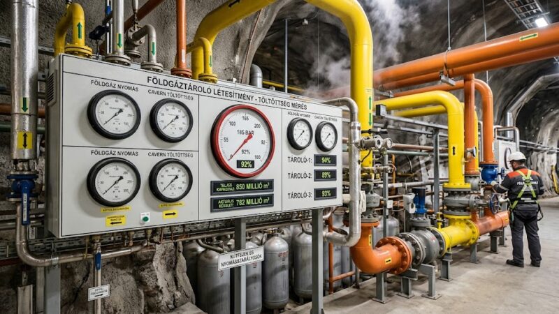 Gáztárolók töltöttsége: Európában drágul az energia, itthon egyelőre mérsékelt az infláció