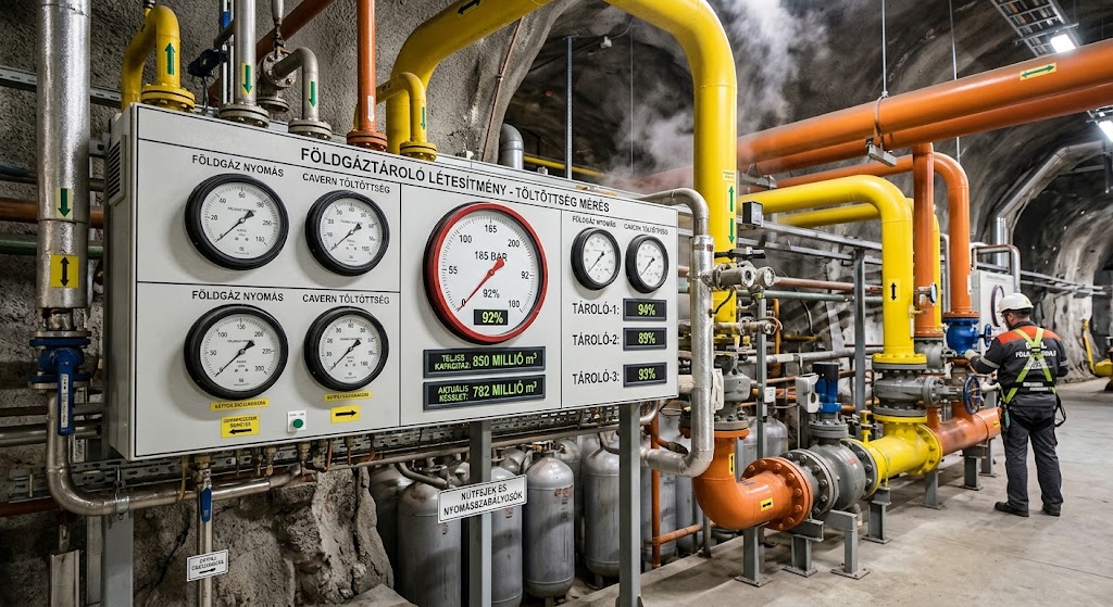 Gáztárolók töltöttsége: Európában drágul az energia, itthon egyelőre mérsékelt az infláció