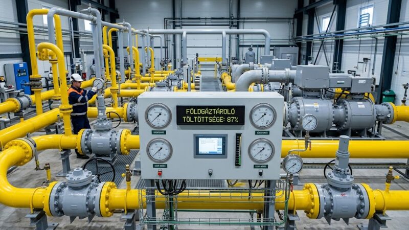 Gáztárolók töltöttsége: Európában drágul az energia, itthon egyelőre mérsékelt az infláció