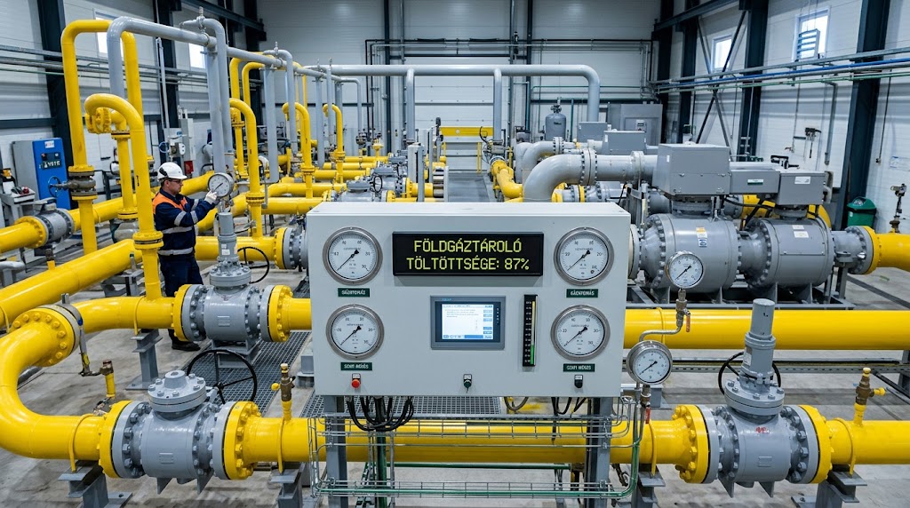 Gáztárolók töltöttsége: Európában drágul az energia, itthon egyelőre mérsékelt az infláció